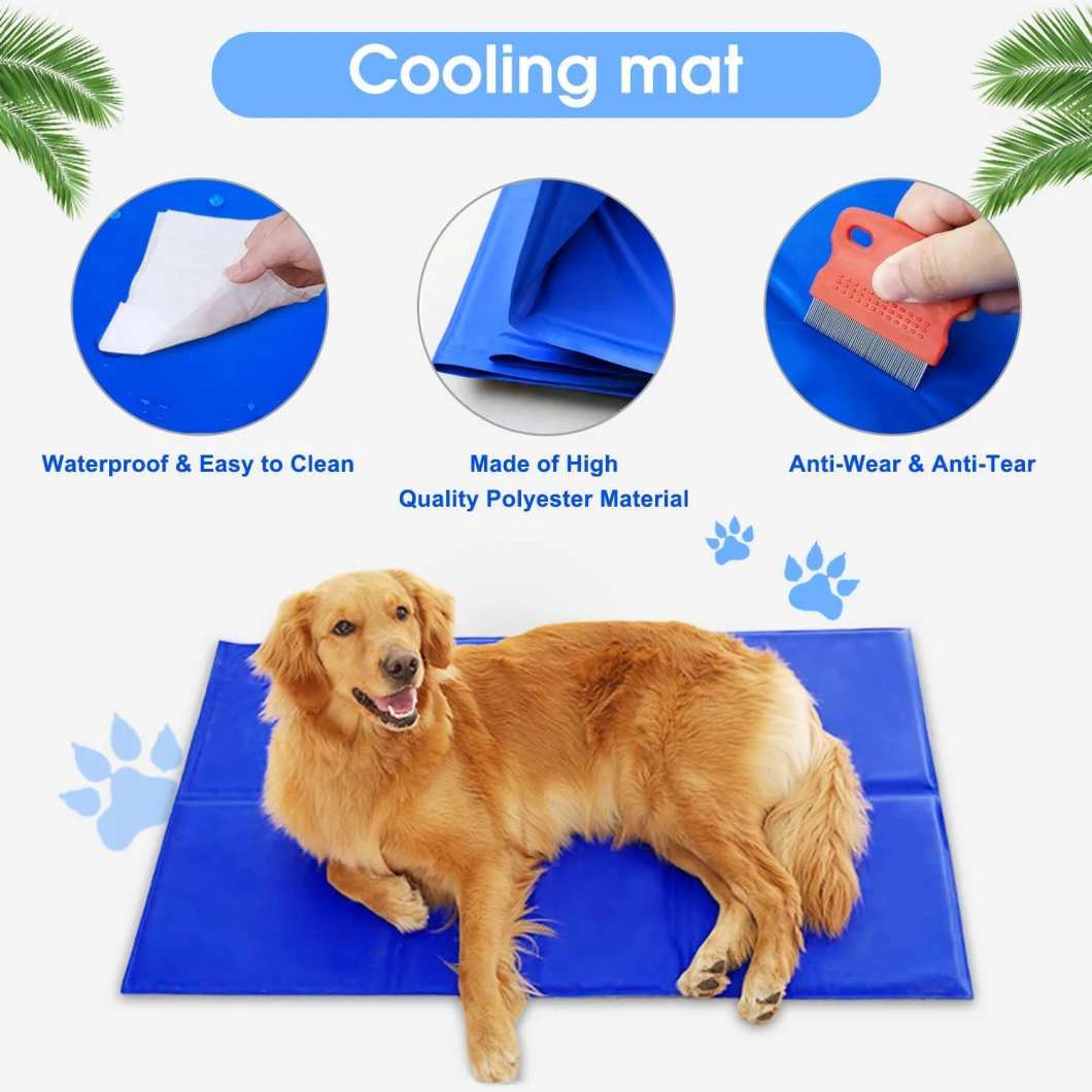 Non-Toxic Self-Cooling Dog Gel Ice Pad Cool Mattress for Sleep