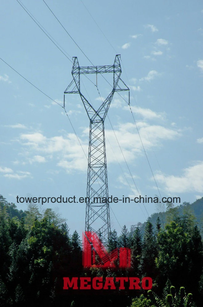 220kv Single Circuit Cat Head Transmission Steel Tower