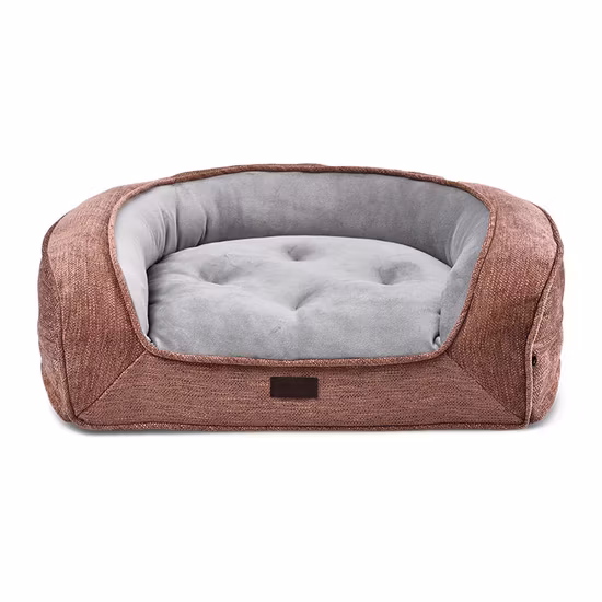 Luxury Washable Technology Fabric Fleece Waterproof Large Dog Pet Bed with Detachable Cushion