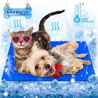 Almohadilla de hielo de gel para perros autorefrigerante no tóxica Colchón fresco para dormir