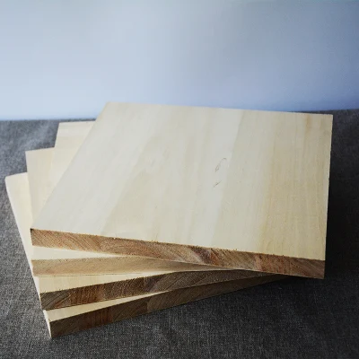 Material decorativo de madera de paulownia personalizado y tablero de madera maciza