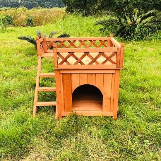 Sdd001-01 Nueva llegada Productos para mascotas Perro de madera Perrera Jaula para perros Casa para perros al aire libre