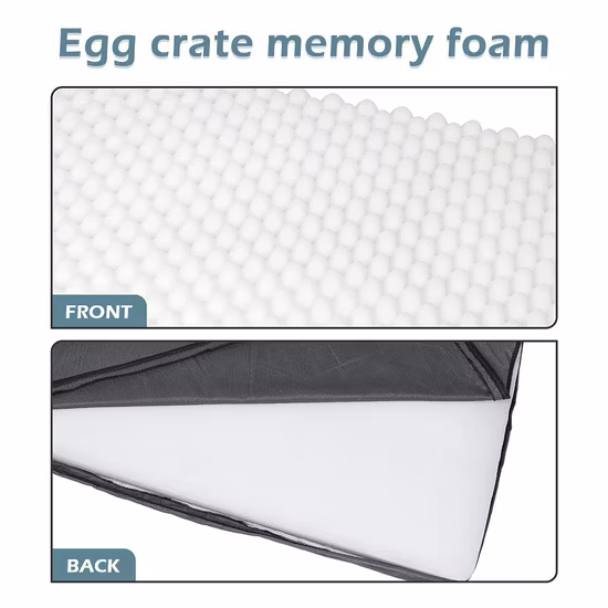 Colchón de cama para perro mascota ortopédica con funda lavable extraíble con fondo antideslizante